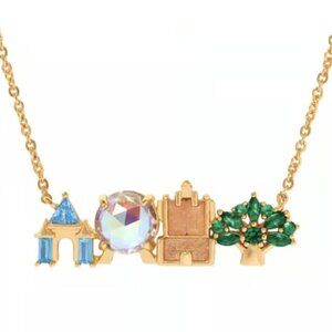 Girls Crew x Disney Parks Icon Statement Necklace – Gold & Multi-Gemstone